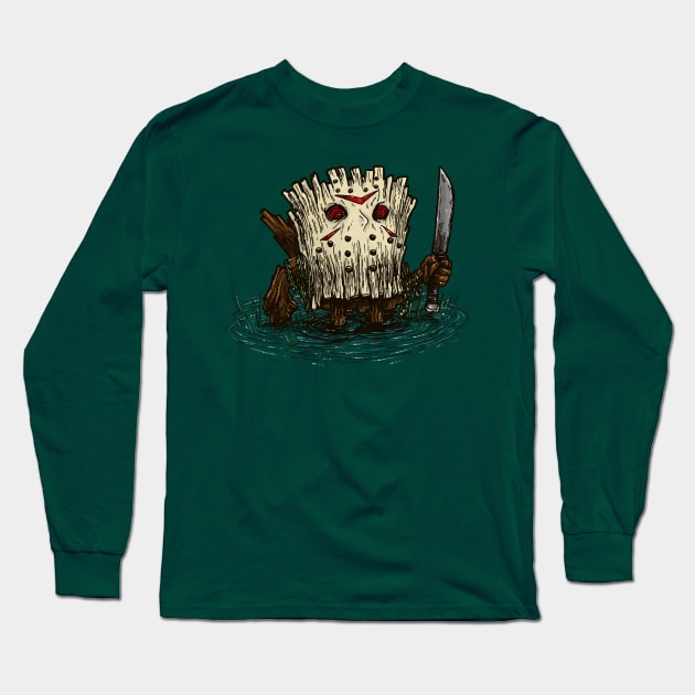 Camp Crystal Lake Log Long Sleeve T-Shirt by nickv47